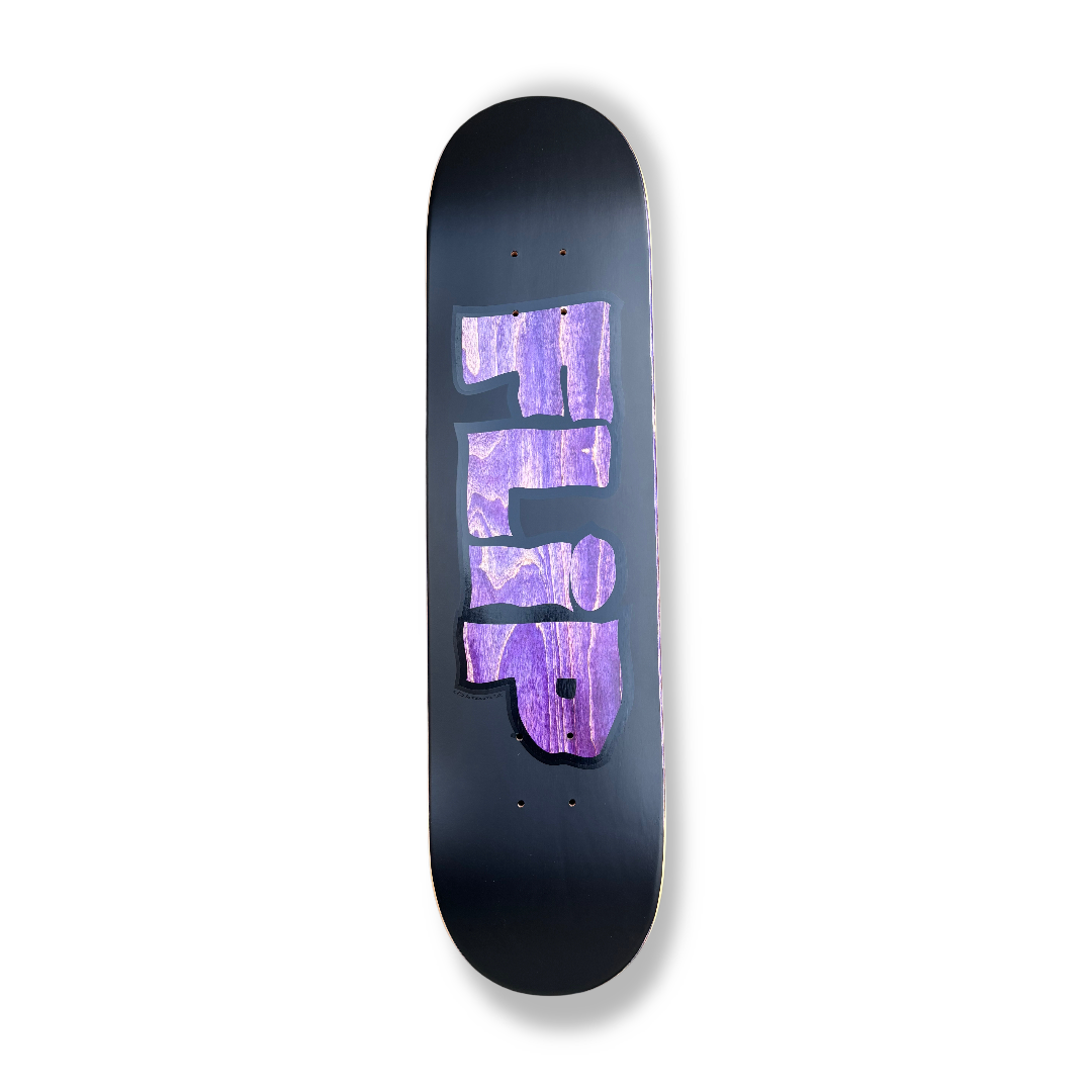 AGLET SKATE デッキ 紫色 グラフィックプリント Invisible Meltdown -purple veneer - 7.75