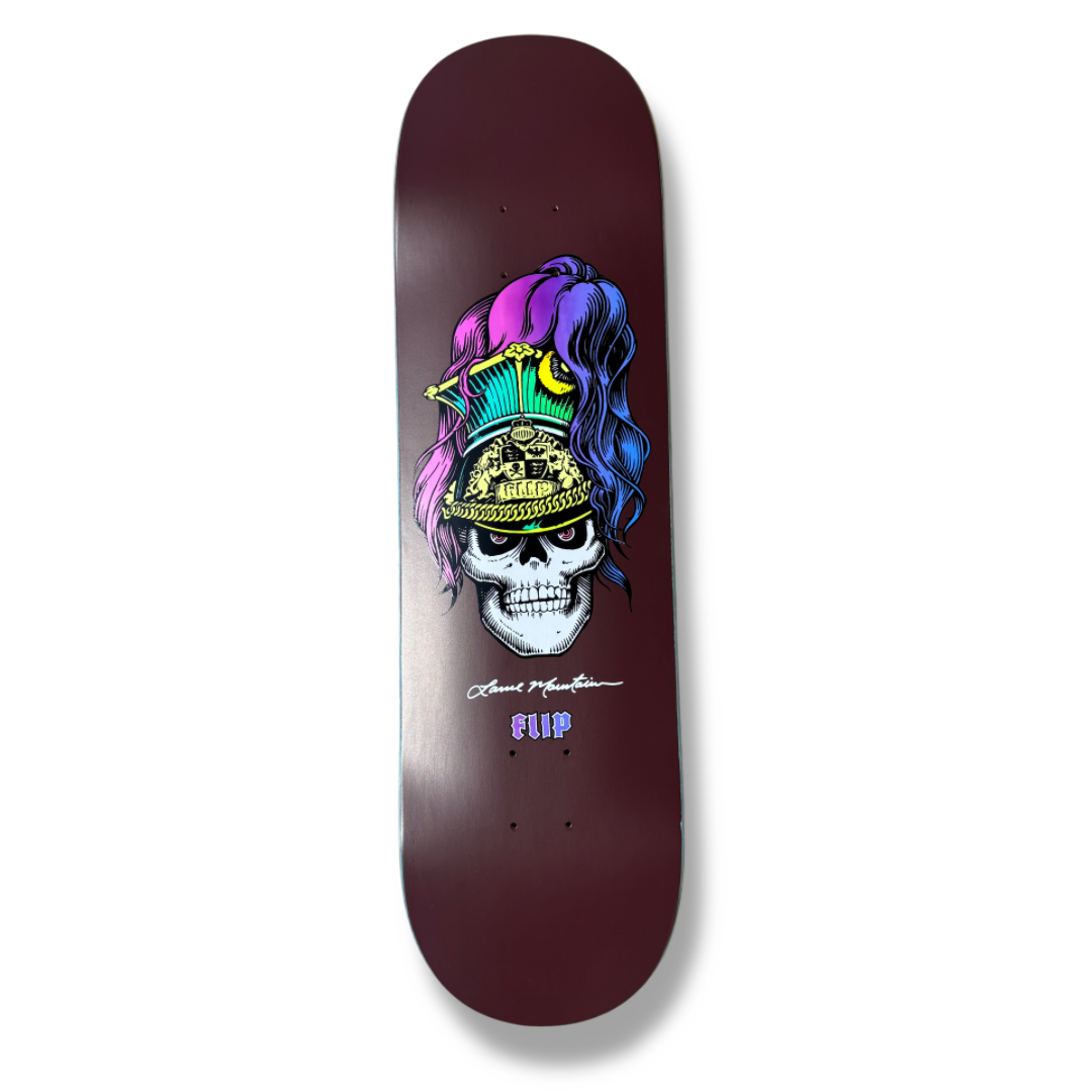 FLIP LANCE MOUNTAIN グラフィックスケボーデッキ Lance Mountain BRIGADIER Screen Printed maroon 8.6