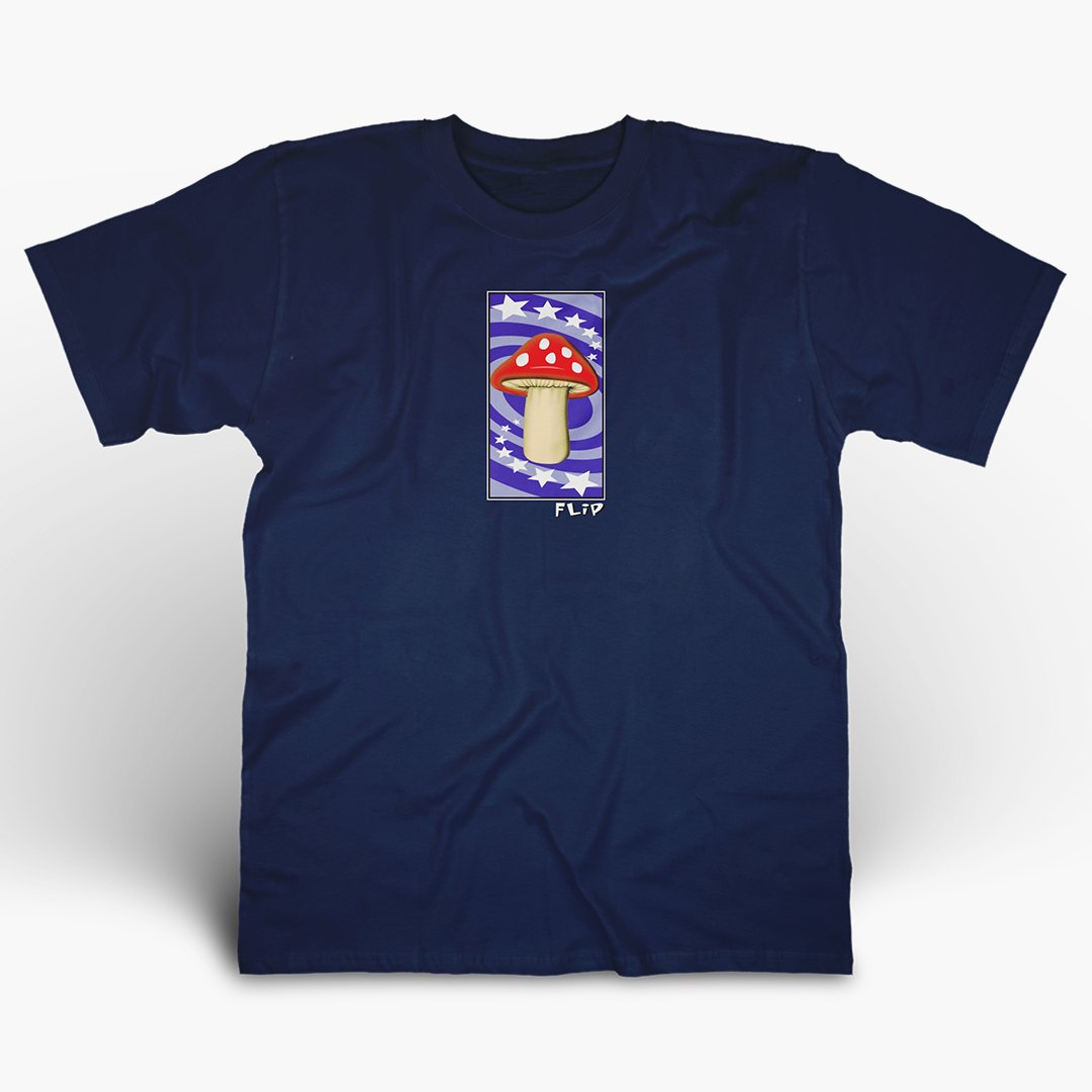 T-shirt Vintage Flip Skateboarding Années 90 - Motif Champignon, Taille L, Rare Et Rétro
